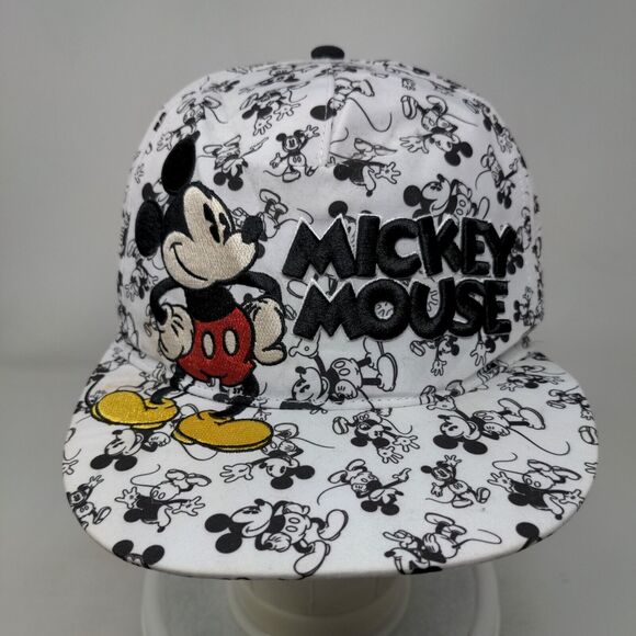 Mickey Mouse Snapback Hat Multi Adult 57-60cm Embroidered All Over Print - Picture 2 of 10